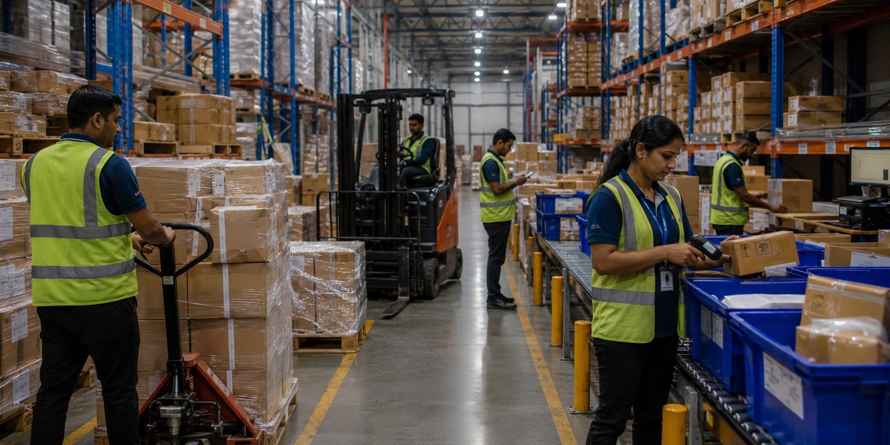 Logistics & Warehousing environment captured by Dataplace